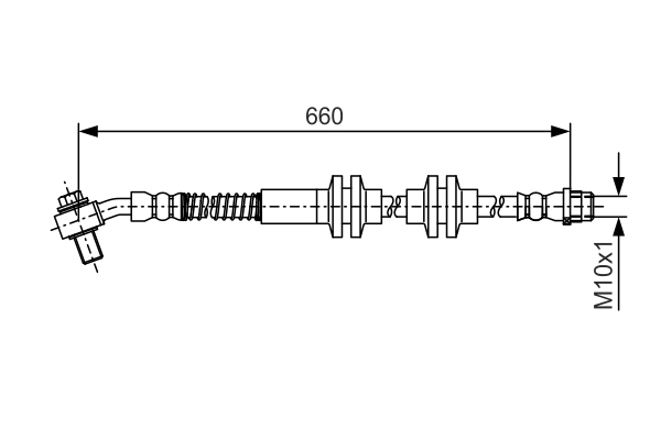 Brake Hose - 1 987 481 A48 BOSCH