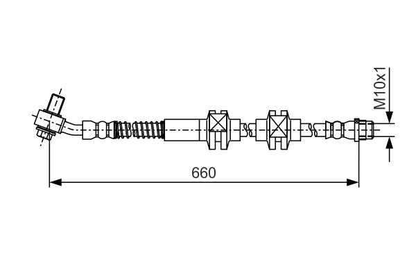 Brake Hose - 1 987 481 A49 BOSCH