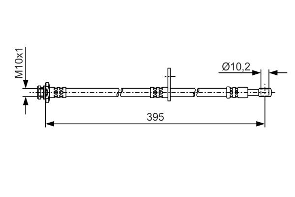 Brake Hose - 1 987 481 A53 BOSCH