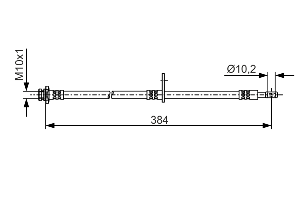 Brake Hose - 1 987 481 A54 BOSCH