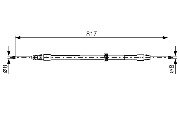 Cable, parking brake - 1 987 482 024 BOSCH