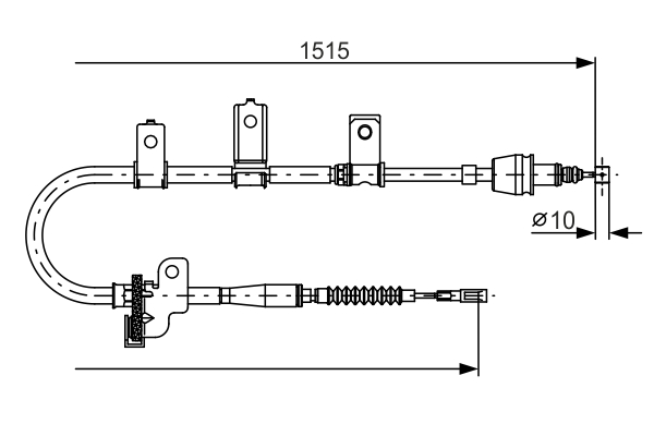 Cable, parking brake - 1 987 482 097 BOSCH