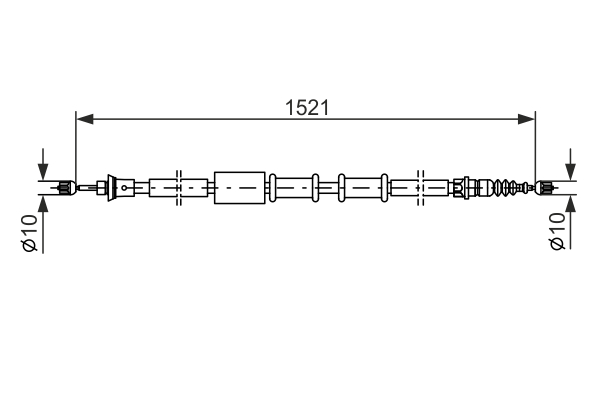 Cable, parking brake - 1 987 482 109 BOSCH