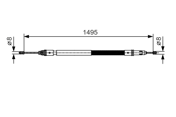 Cable, parking brake - 1 987 482 118 BOSCH