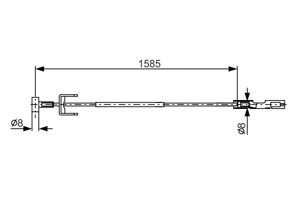 Cable, parking brake - 1 987 482 145 BOSCH