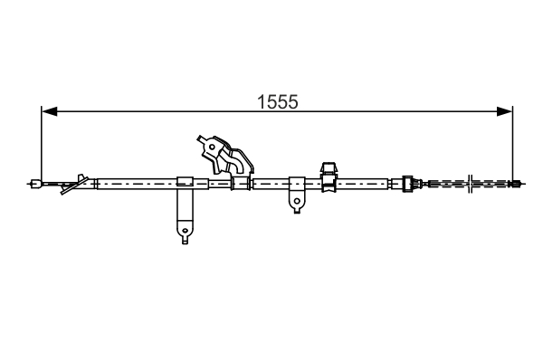 Cable, parking brake - 1 987 482 221 BOSCH