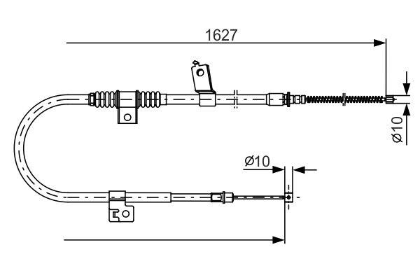 Cable, parking brake - 1 987 482 274 BOSCH