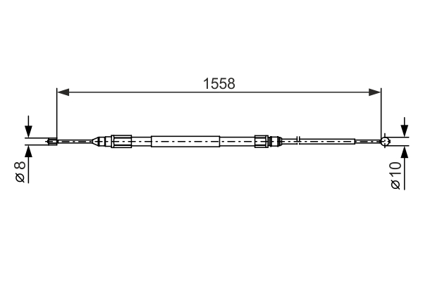 Cable, parking brake - 1 987 482 368 BOSCH