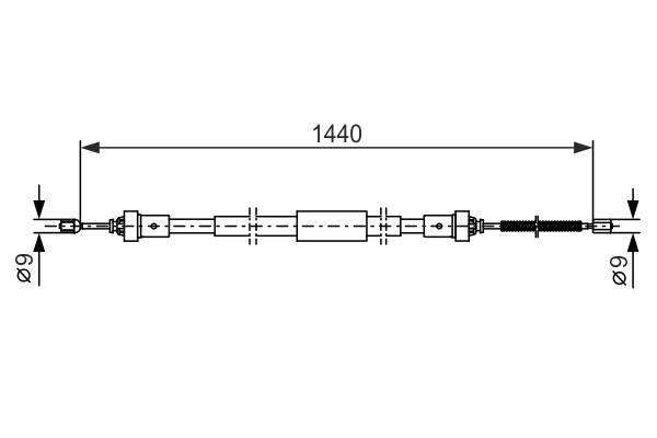 Cable, parking brake - 1 987 482 383 BOSCH