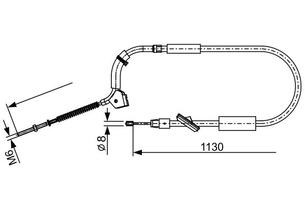 Cable, parking brake - 1 987 482 490 BOSCH