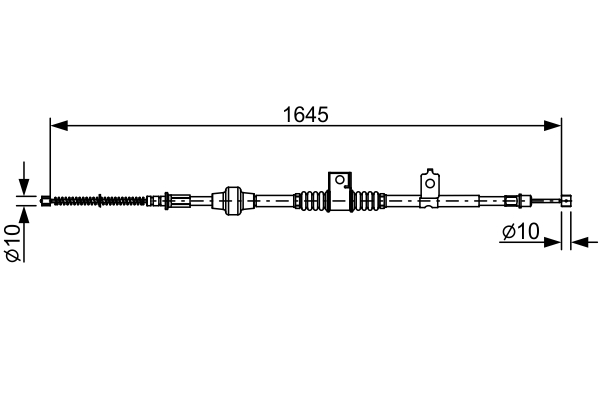 Cable, parking brake - 1 987 482 517 BOSCH