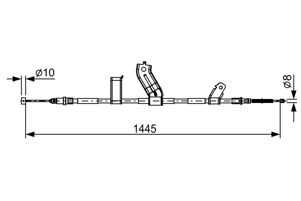 Cable, parking brake - 1 987 482 523 BOSCH