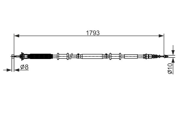 Cable, parking brake - 1 987 482 580 BOSCH