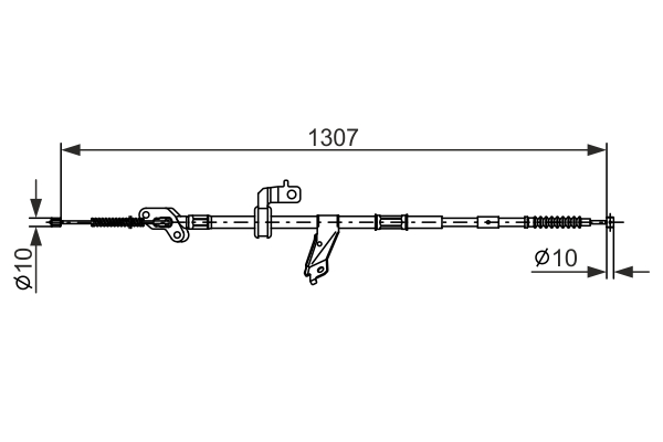 Cable, parking brake - 1 987 482 901 BOSCH