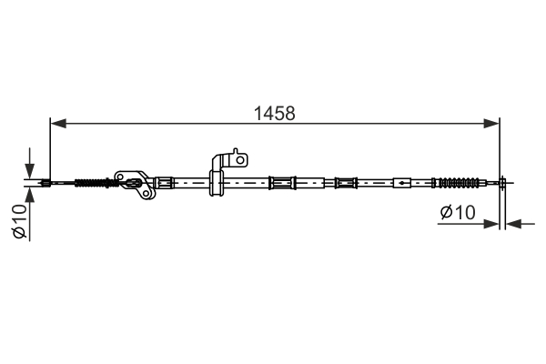 Cable, parking brake - 1 987 482 903 BOSCH