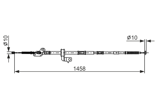Cable, parking brake - 1 987 482 904 BOSCH