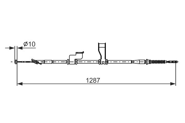 Cable, parking brake - 1 987 482 905 BOSCH