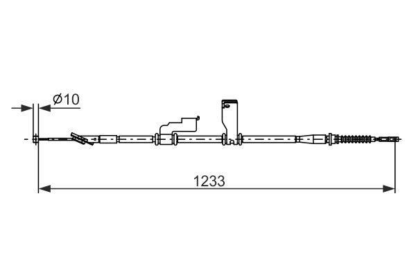 Cable, parking brake - 1 987 482 906 BOSCH