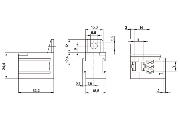 Relay Socket - 3 334 485 045 BOSCH