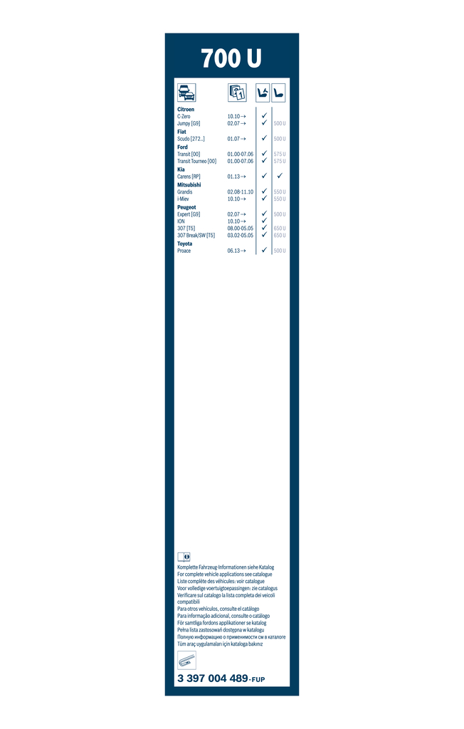 Wiper Blade - 3 397 004 489 BOSCH
