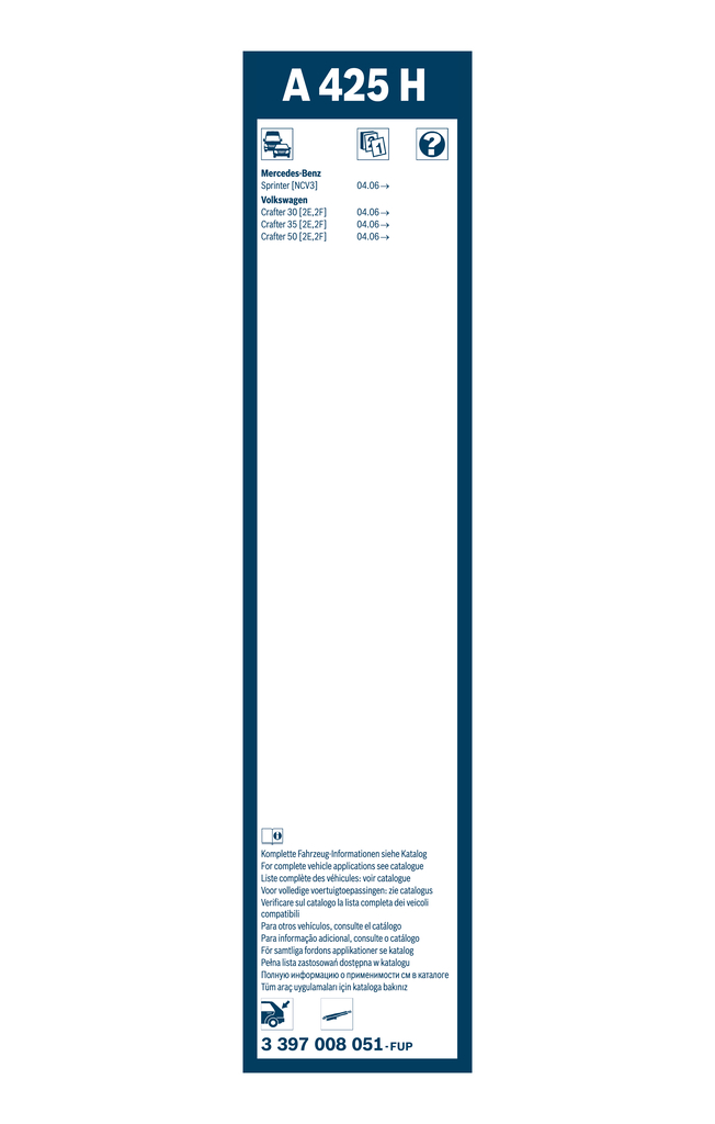 Wiper Blade - 3 397 008 051 BOSCH