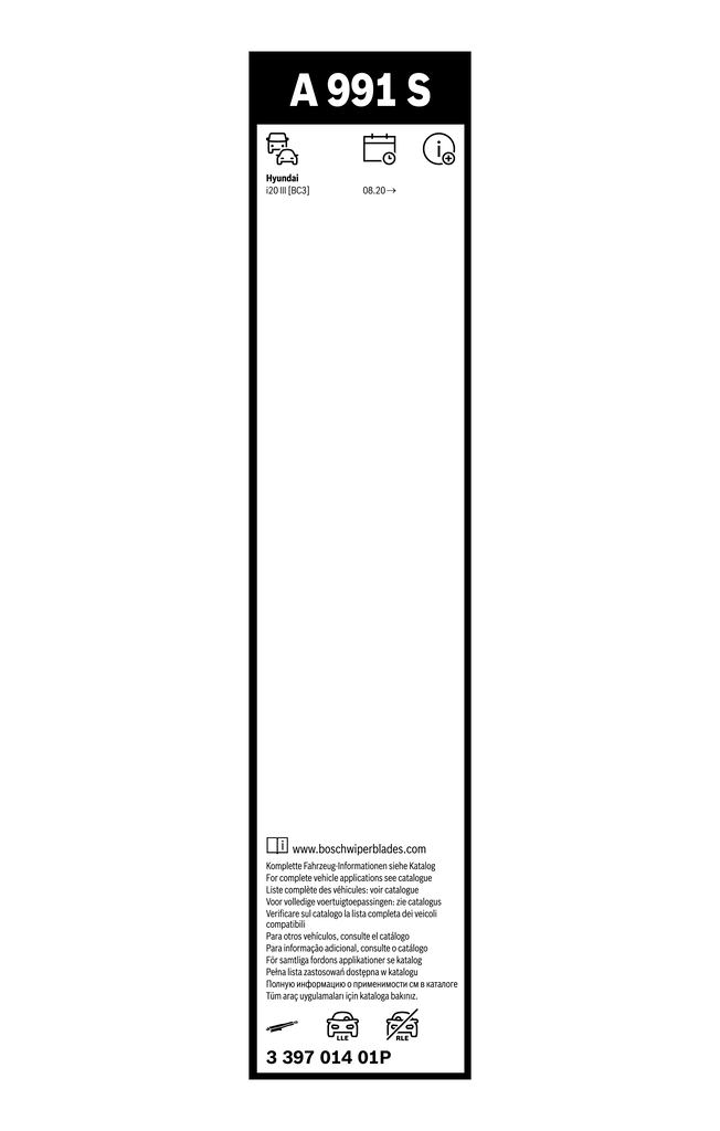 Wiper Blade - 3 397 014 01P BOSCH