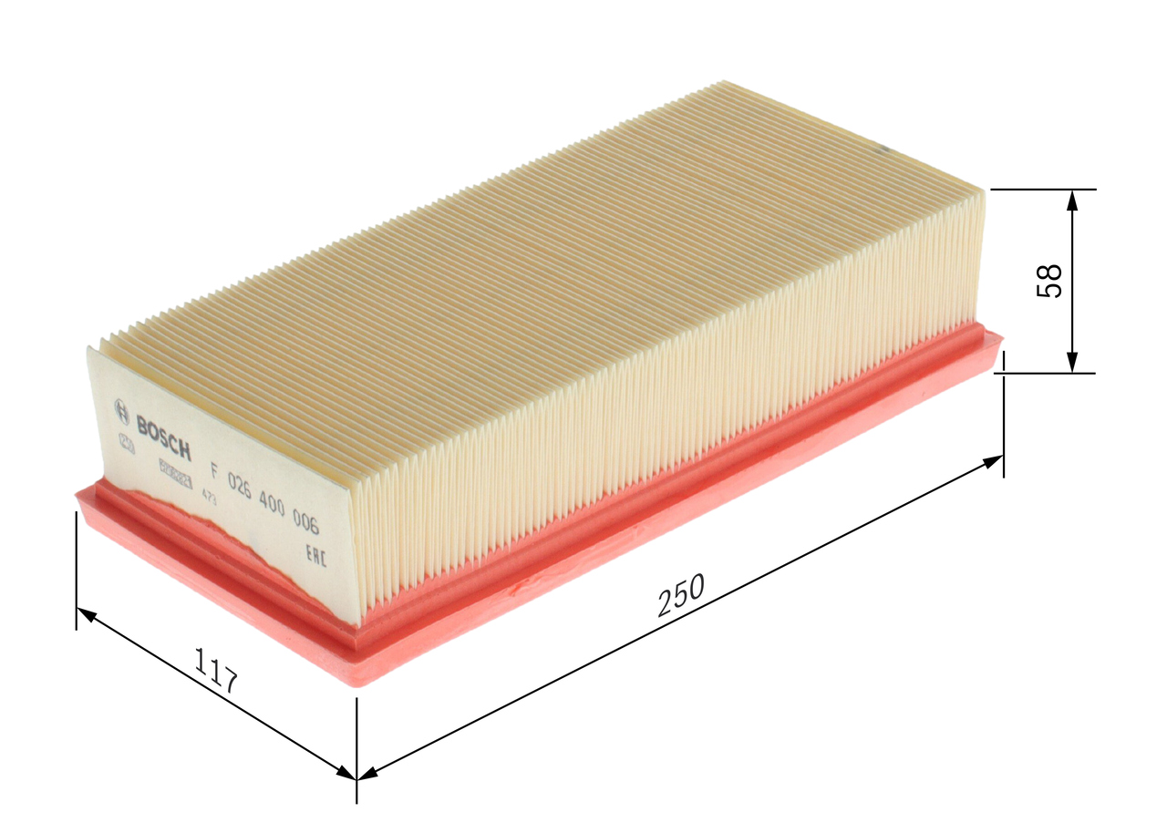 Air Filter - F 026 400 006 BOSCH