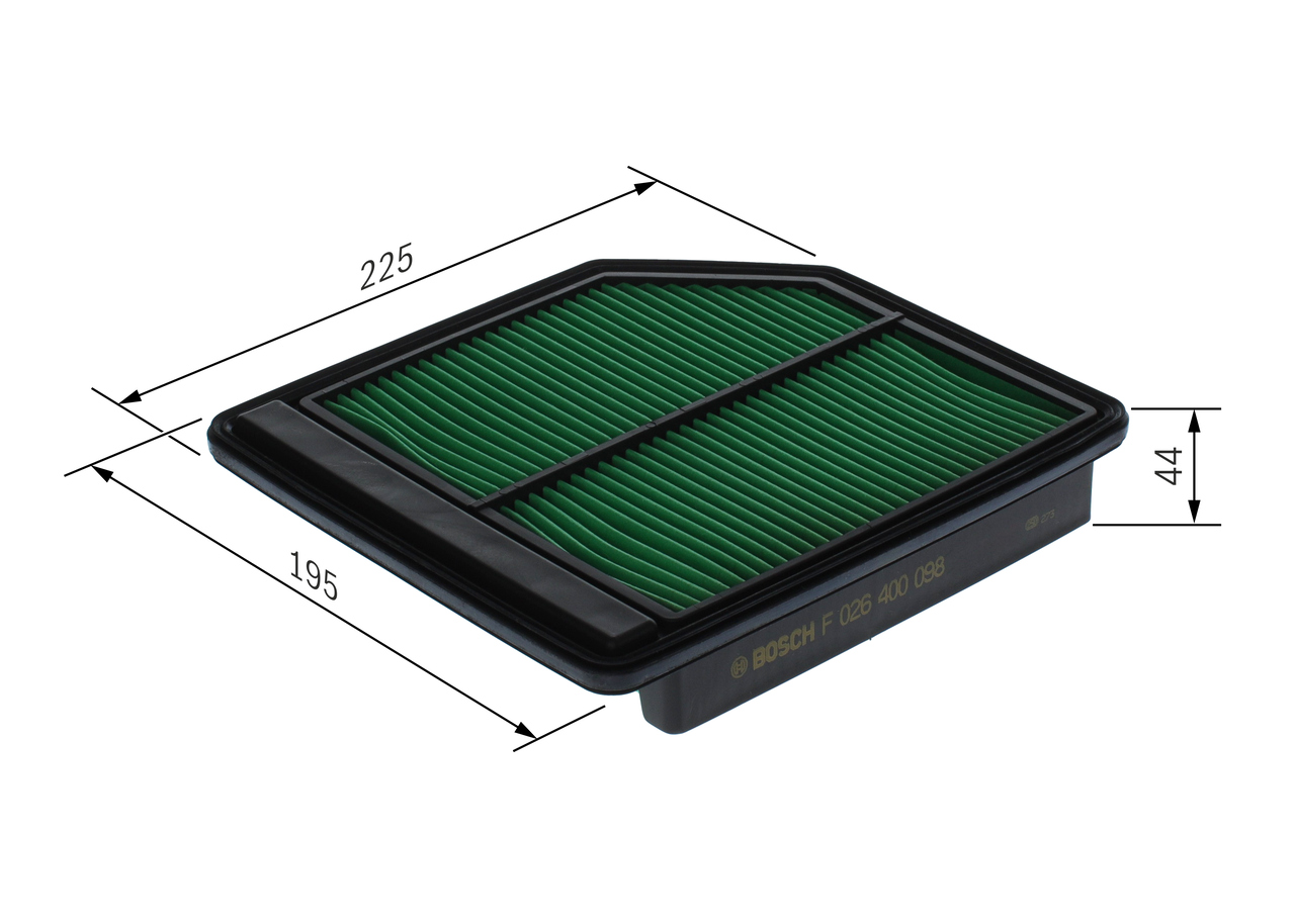 Air Filter - F 026 400 098 BOSCH