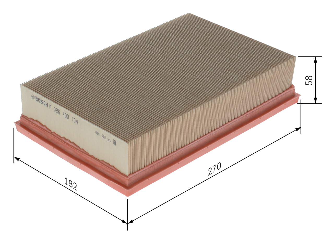 Air Filter - F 026 400 104 BOSCH