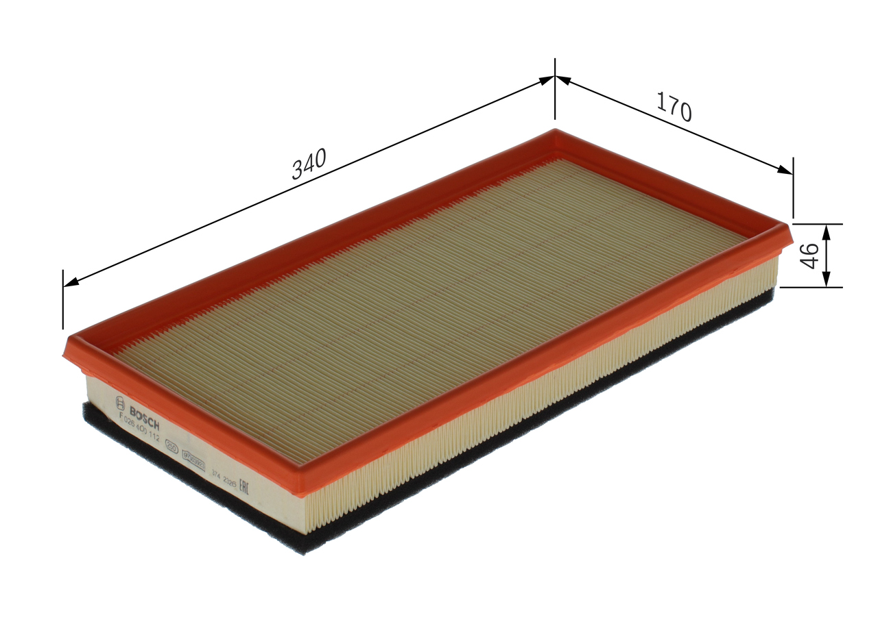 Filtro aria - F 026 400 112 BOSCH