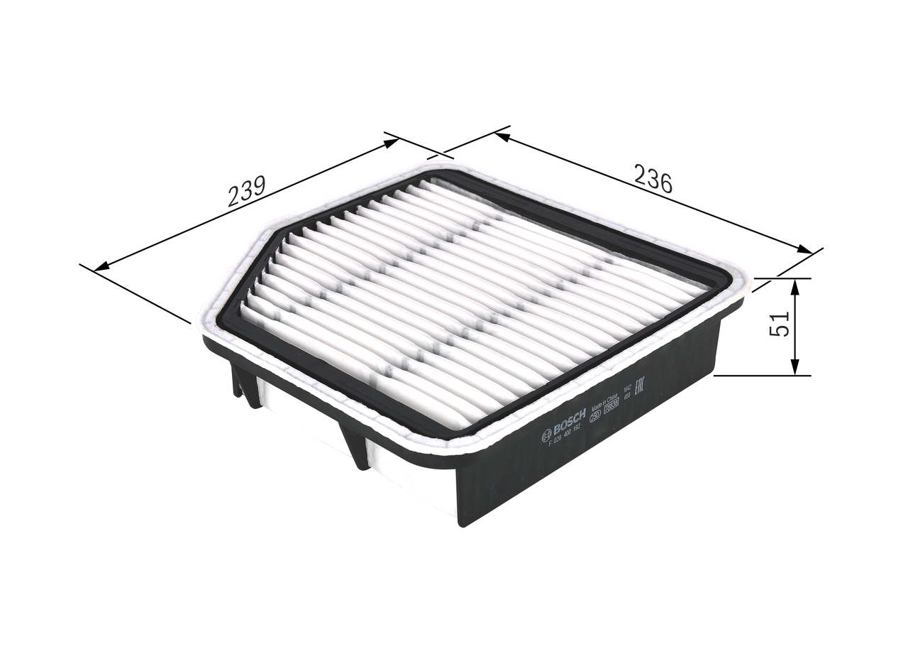 Air Filter - F 026 400 192 BOSCH