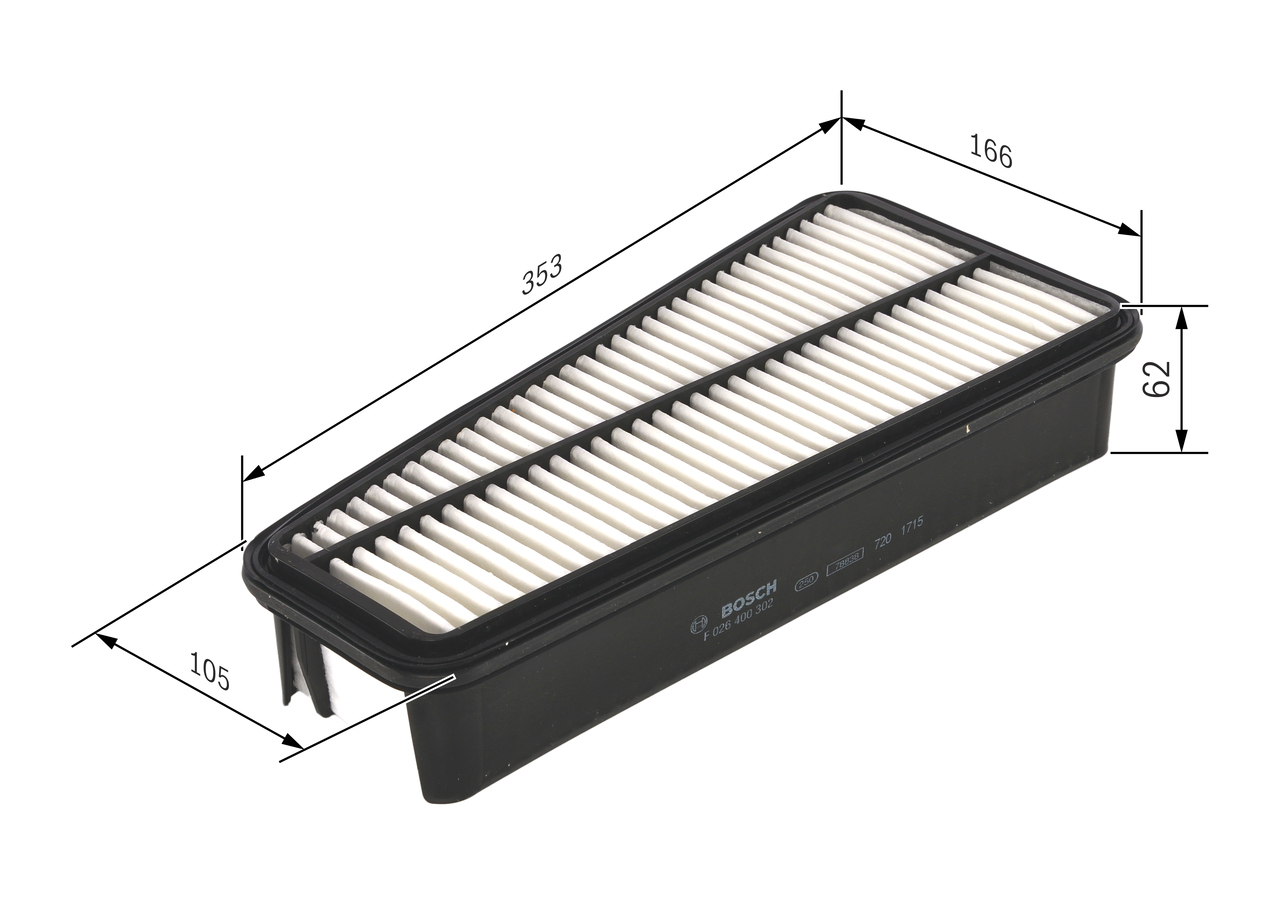 Air Filter - F 026 400 302 BOSCH