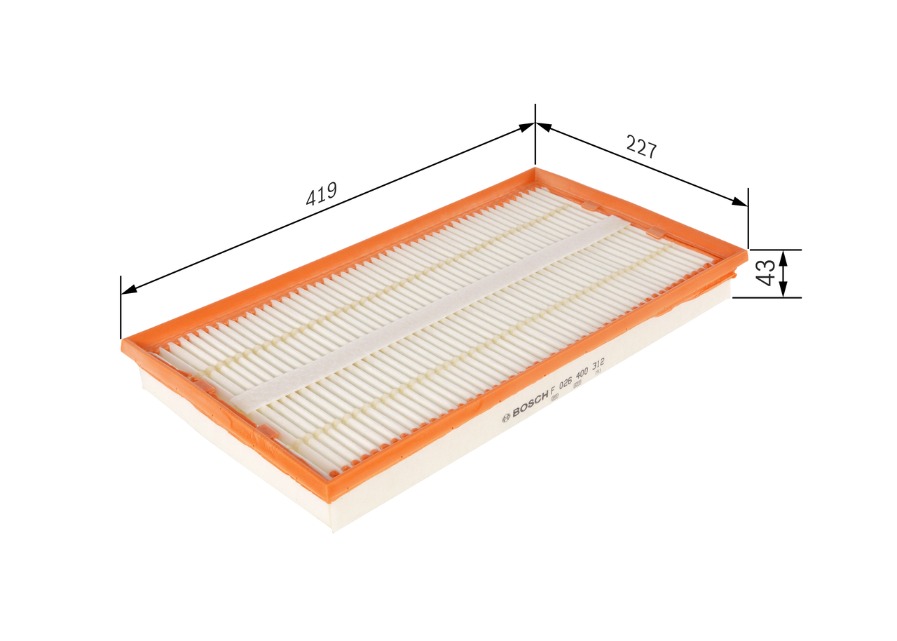 Air Filter - F 026 400 312 BOSCH