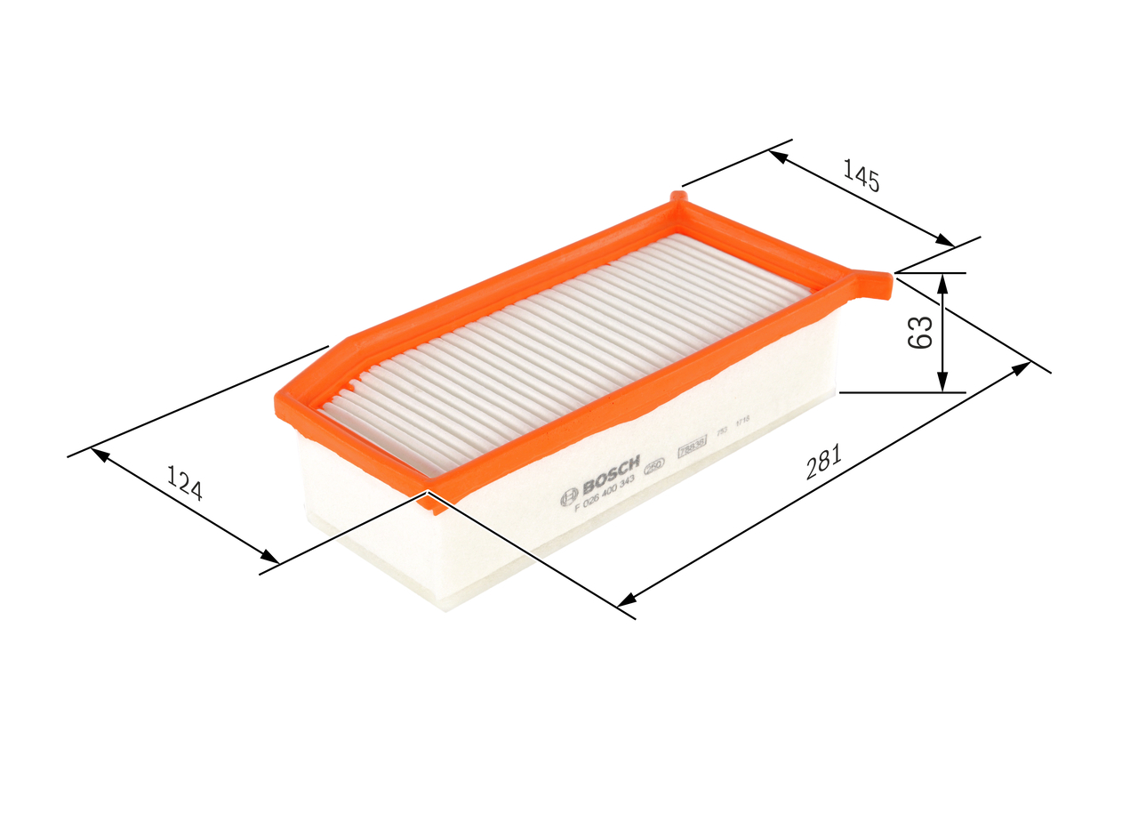 Air Filter - F 026 400 343 BOSCH