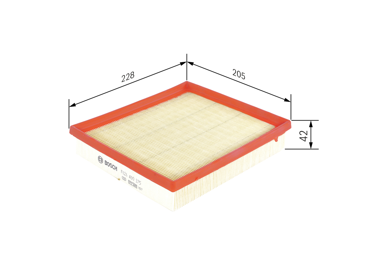Air Filter - F 026 400 375 BOSCH
