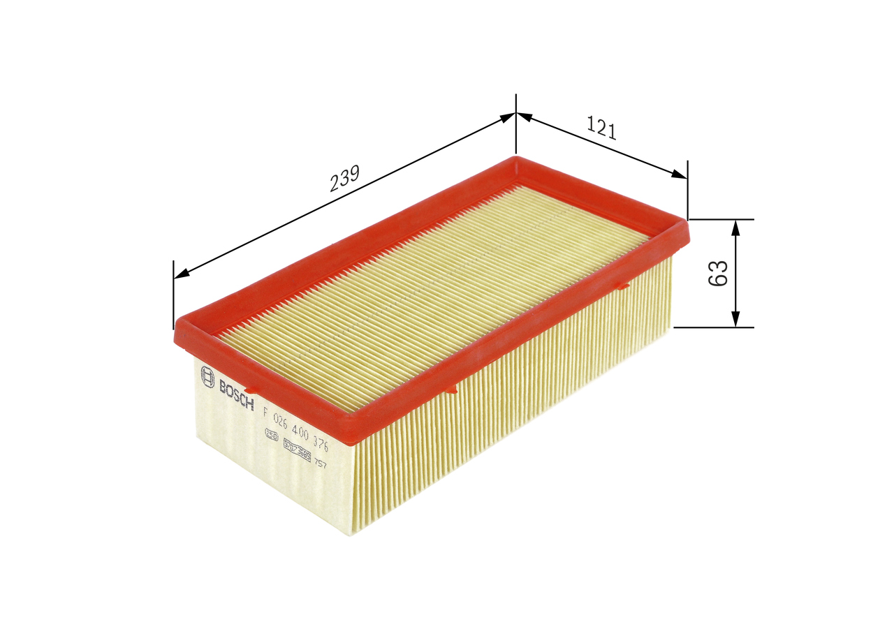 Air Filter - F 026 400 376 BOSCH