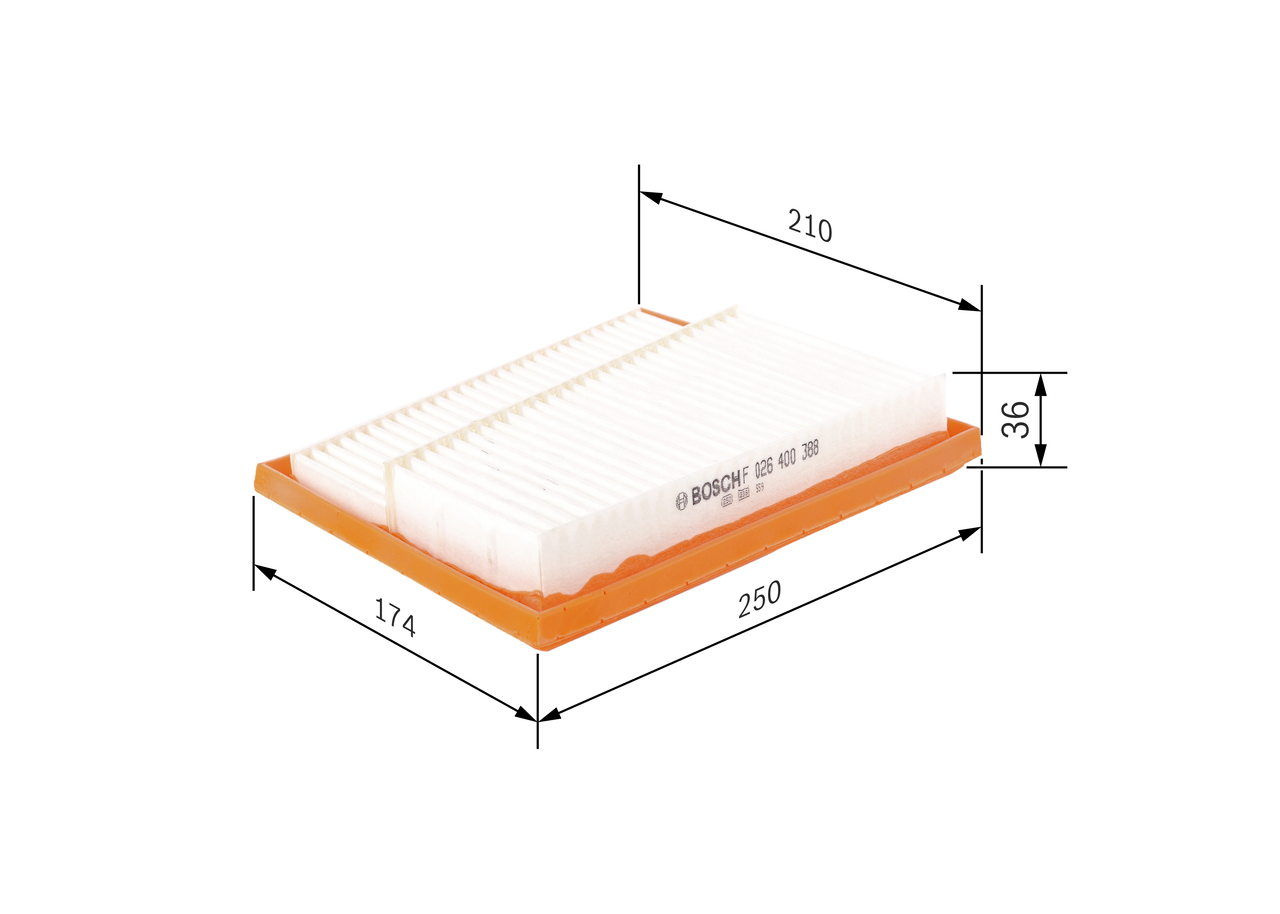 Air Filter - F 026 400 388 BOSCH