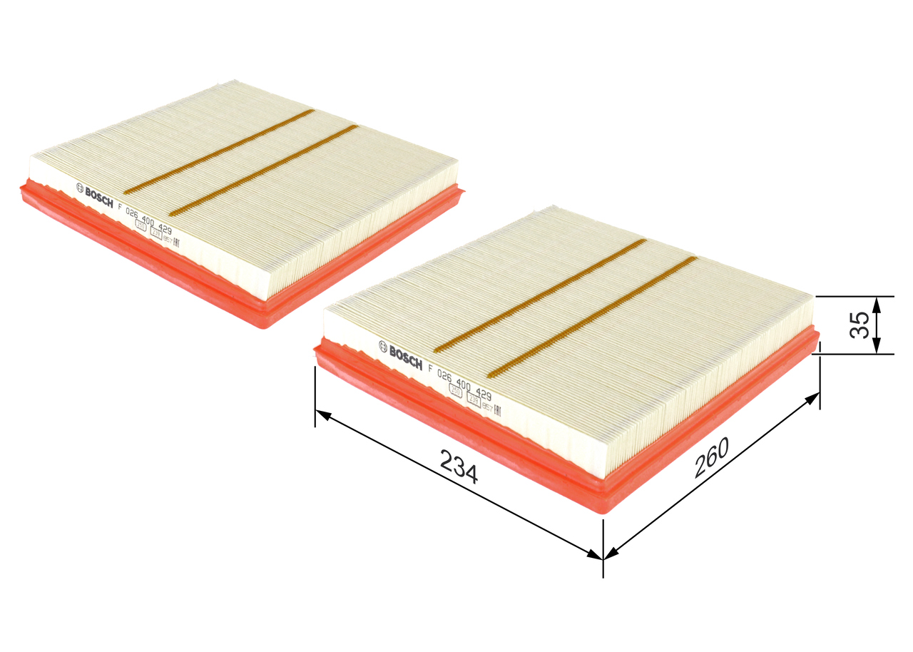 Air Filter - F 026 400 429 BOSCH