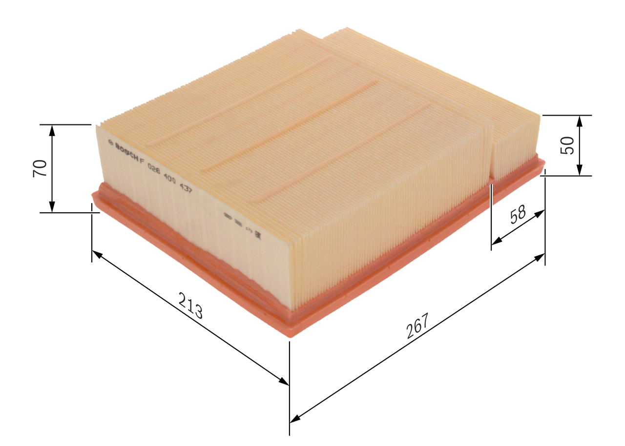 Air Filter - F 026 400 437 BOSCH