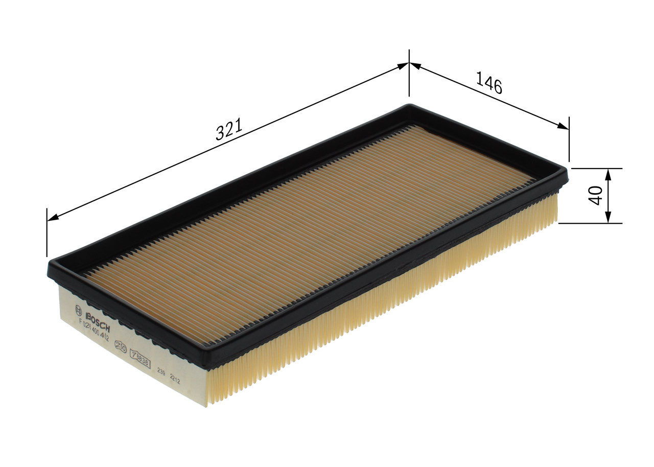 Filtro aria - F 026 400 452 BOSCH