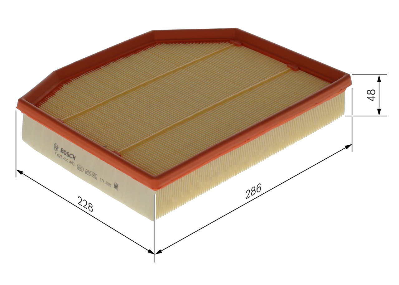 Filtro aria - F 026 400 463 BOSCH
