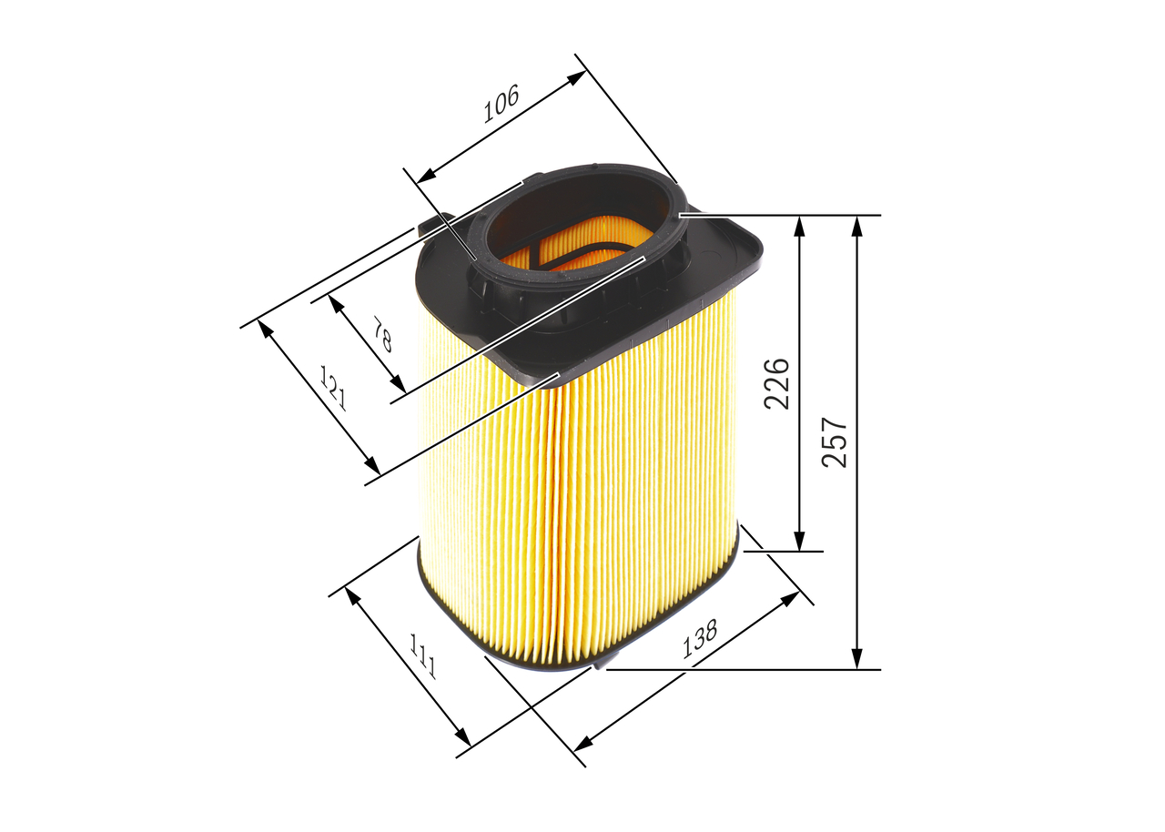 Air Filter - F 026 400 480 BOSCH