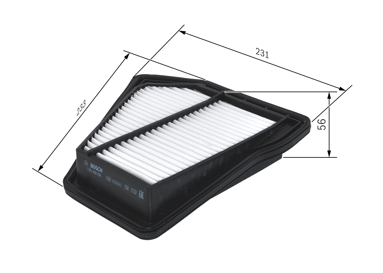 Air Filter - F 026 400 494 BOSCH