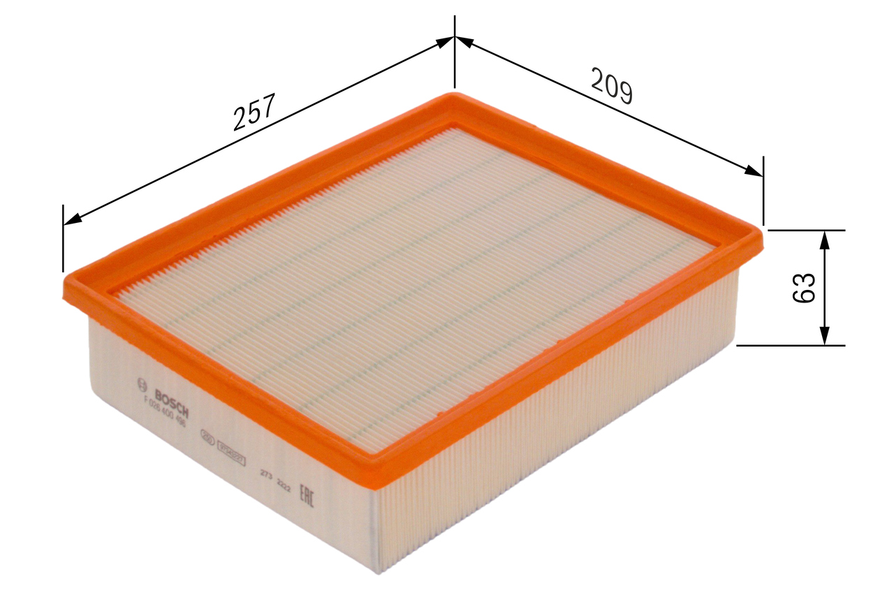 Air Filter - F 026 400 496 BOSCH