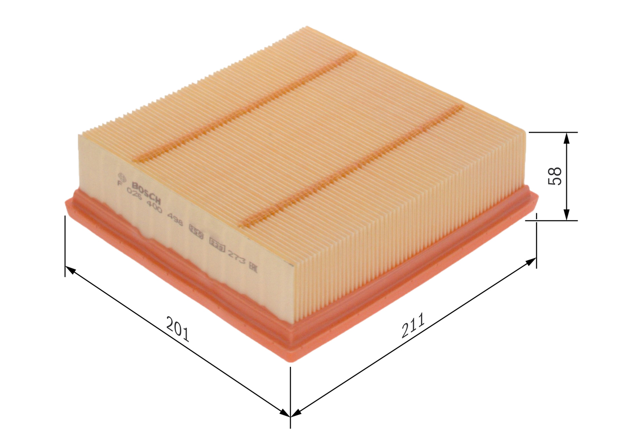 Air Filter - F 026 400 498 BOSCH