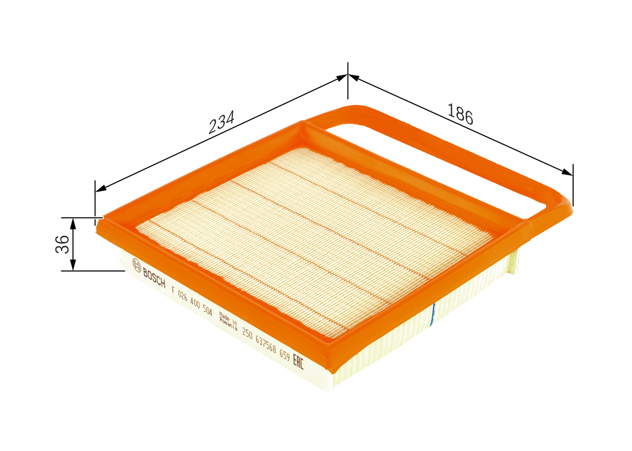 Air Filter - F 026 400 504 BOSCH