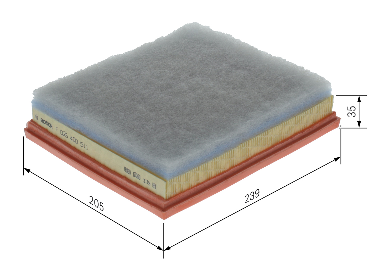 Air Filter - F 026 400 511 BOSCH