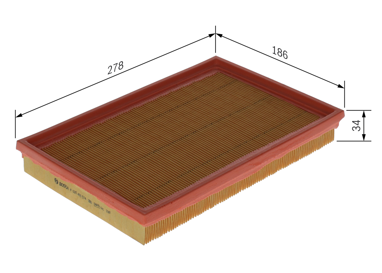Filtro aria - F 026 400 574 BOSCH