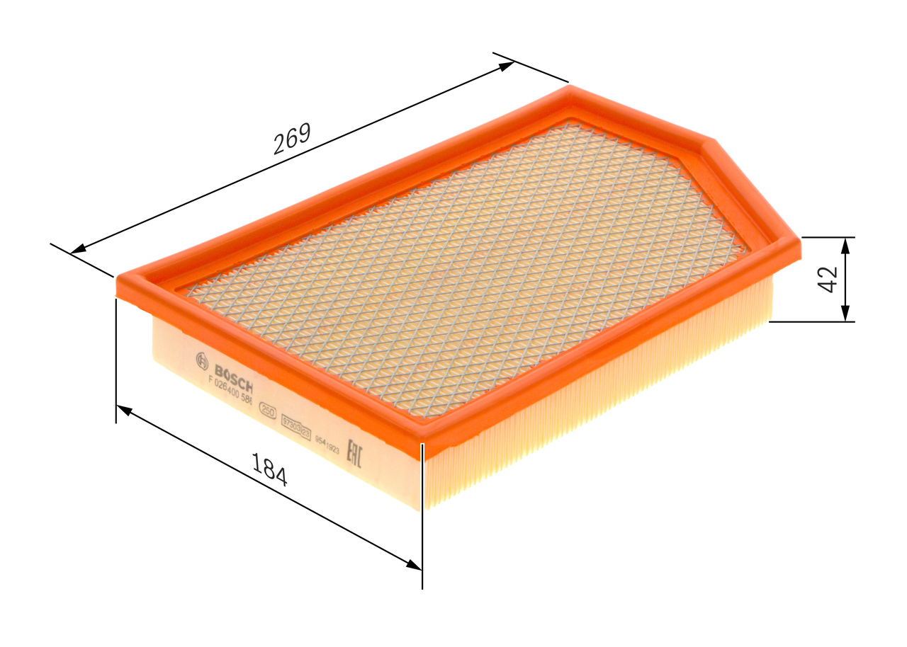 Air Filter - F 026 400 586 BOSCH