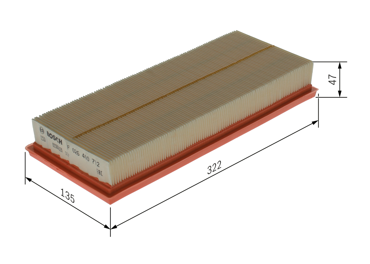 Air Filter - F 026 400 712 BOSCH